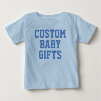 Custom Personalised Blue Baby & Toddler T-Shirt