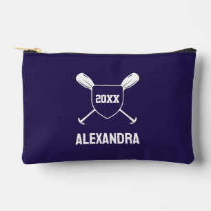 Custom Personalised Blue Rowing Girl Rower Accessory Pouch