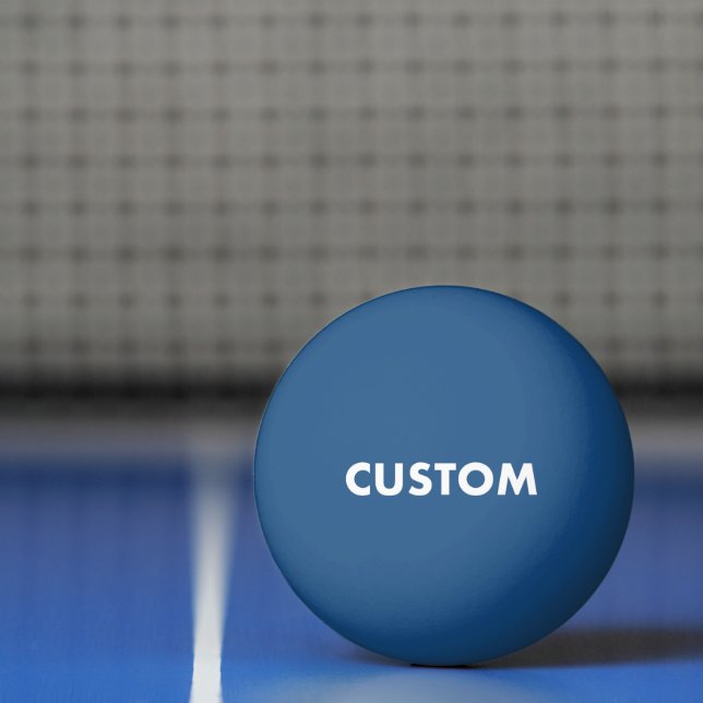 Custom Personalised BLUE Table Tennis Ping Pong Ball (Net)