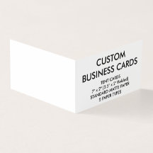 Custom Personalised Book Folded Business Cards
