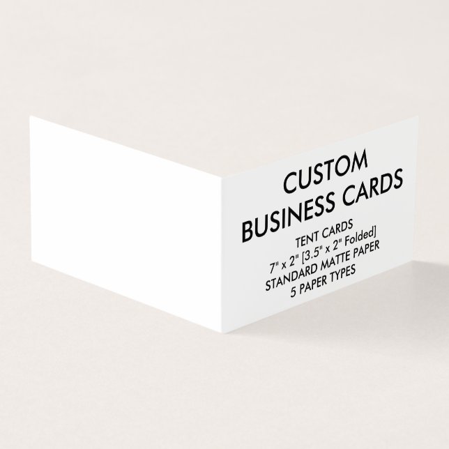 Custom Personalised Book Folded Business Cards (Outside)