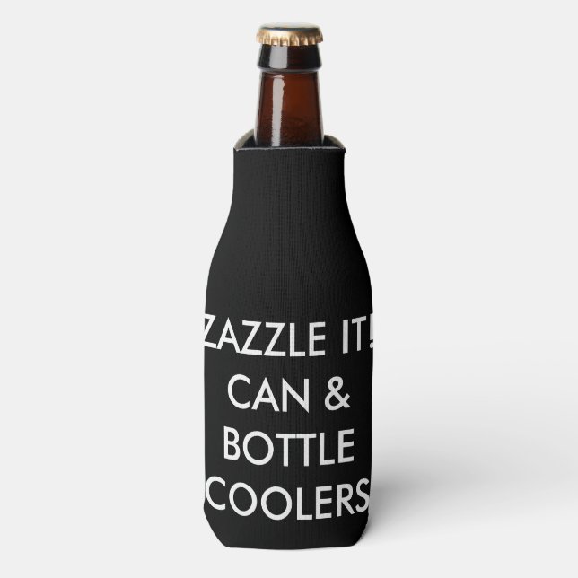 Custom Personalised Bottle Cooler Blank Template (Bottle Front)