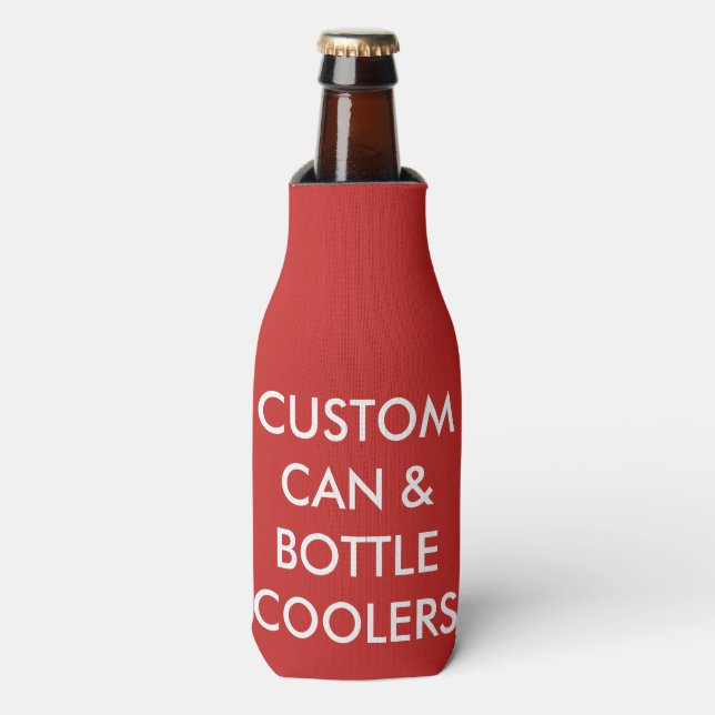 Custom Personalised Bottle Cooler Blank Template (Bottle Front)