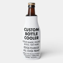 Custom Personalised Bottle Cooler Sleeve Blank