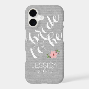 Custom personalised bride to be name wedding date