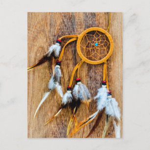Custom Personalised Brown Dream Catcher Postcard