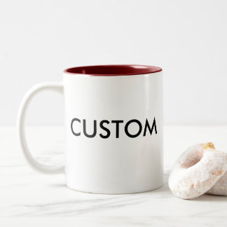 Custom Personalised Brown Two-Tone Mug