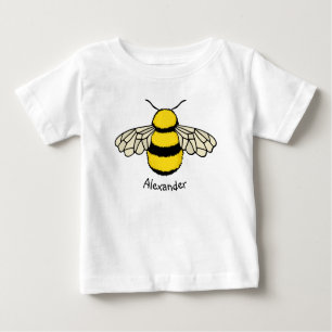 Custom Personalised Bumblebee Honey Bee Bug Baby T-Shirt