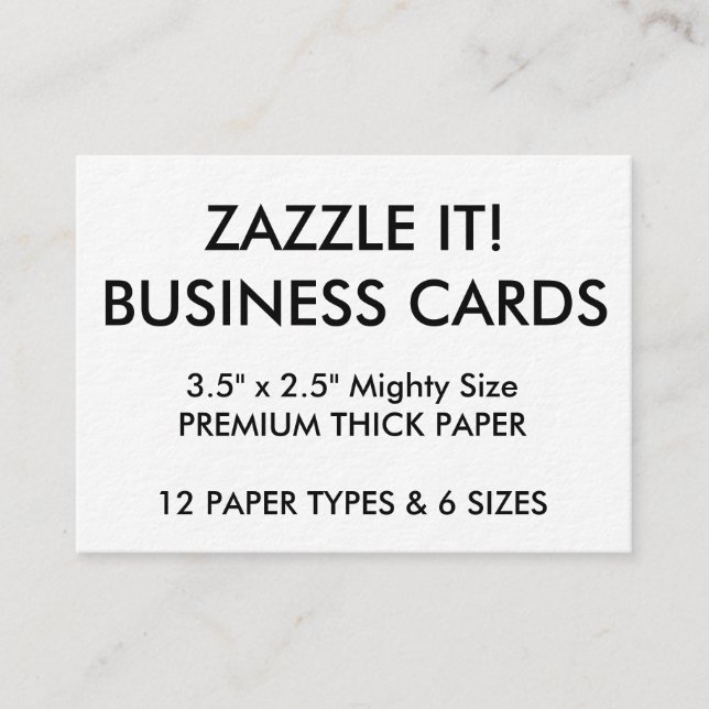 Custom Personalised Business Cards Blank Template (Front)