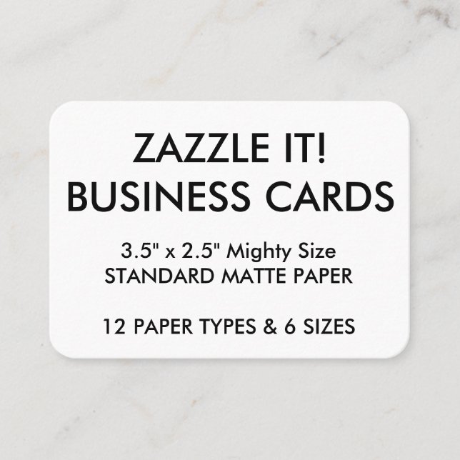 Custom Personalised Business Cards Blank Template (Front)