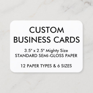 Custom Personalised Business Cards Blank Template