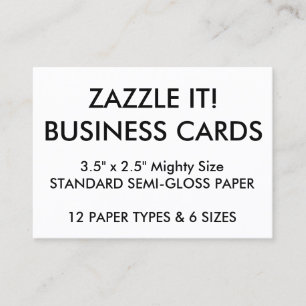 Custom Personalised Business Cards Blank Template