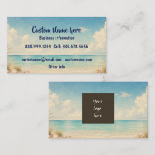 Custom Personalised Business Logo or QR Code Card