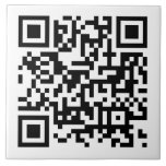 Custom Personalised Business QR Code Large Ceramic Tile<br><div class="desc">Custom Corporate Company Business QR Code Personalised Template Home Décor / Home Accents / Decorative Tiles Large Ceramic Tile.</div>