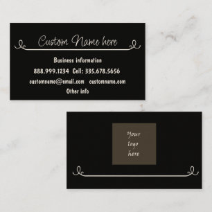 Custom Personalised Business with Your Logo Card