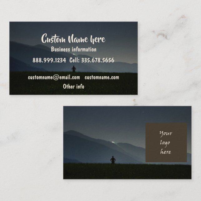 Custom Personalised Business with Your Logo Card (Front/Back)