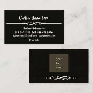 Custom Personalised Business with Your Logo Card