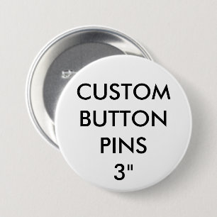 Custom Personalised Button Pin Badge Blank