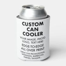 Custom Personalised Can Cooler Sleeve Blank
