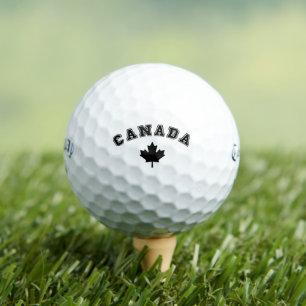Custom Personalised Canada Maple Leaf Print Golf Balls