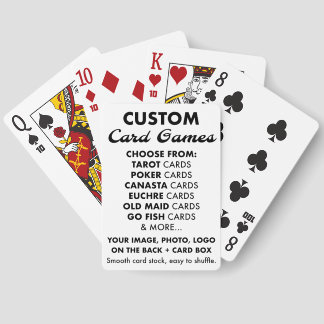 Custom Personalised CANASTA Playing Cards Pack