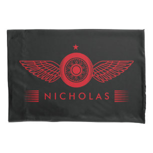 Custom Personalised Car Bike Winged Logo Any Pillowcase