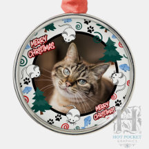 Custom Personalised Cat Pet Photo Christmas