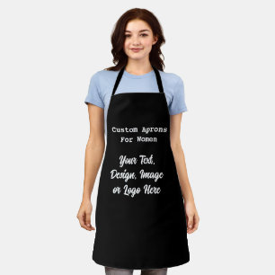 Custom Personalised Chef Baker Aprons For Women