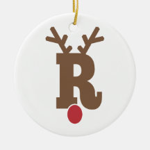 Custom Personalised Christmas Ornament Letter "R"