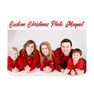 Custom Personalised CHRISTMAS PHOTO CARD MAGNET