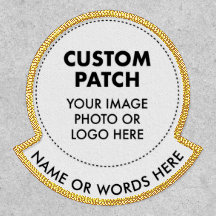 Custom Personalised CIRCLE PATCH with NAME ROCKER