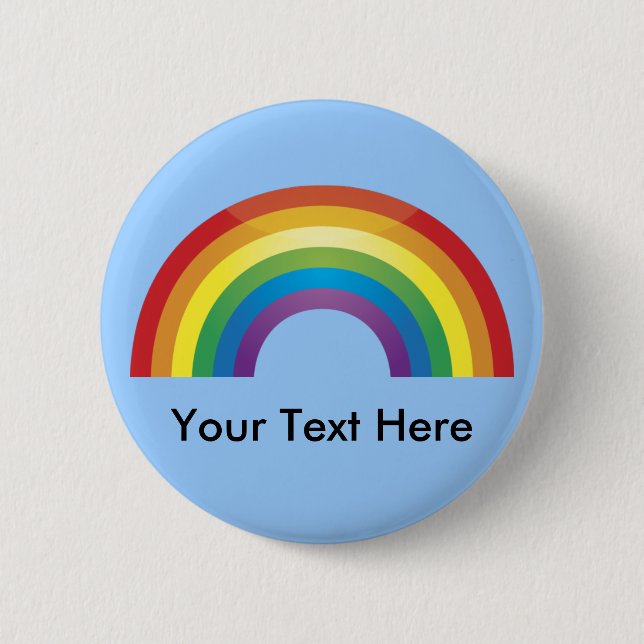 Custom Personalised Classic Rainbow Buttons (Front)