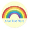 Custom Personalised Classic  Rainbow Stickers