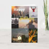 Custom Personalised Collage Photo Birthday