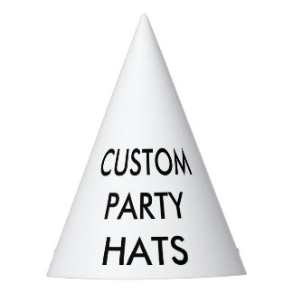 Custom Personalised Cone Party Hat Blank Template