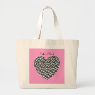 Custom Personalised Dice Heart Tote Bags