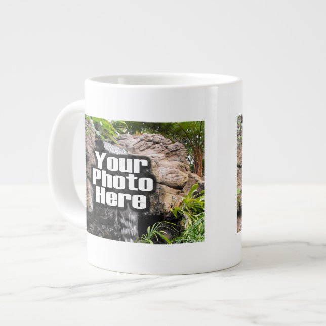 Custom Personalised Digital Photo Add Your Picture Large Coffee Mug (Front Left)