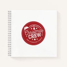 Custom personalised diy Christmas Crew red