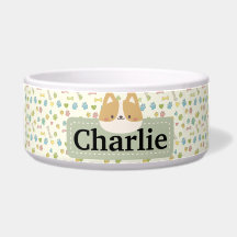 Custom Personalised Dog Bowl with Pet Name Gift