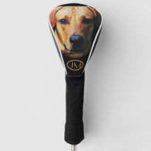 Custom Personalised Dog Face Golf Club Cover