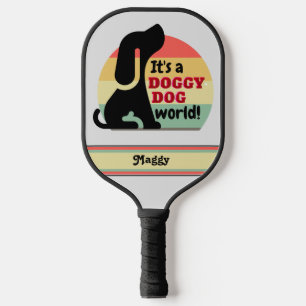 Custom Personalised Doggy Dog Pickleball Paddle