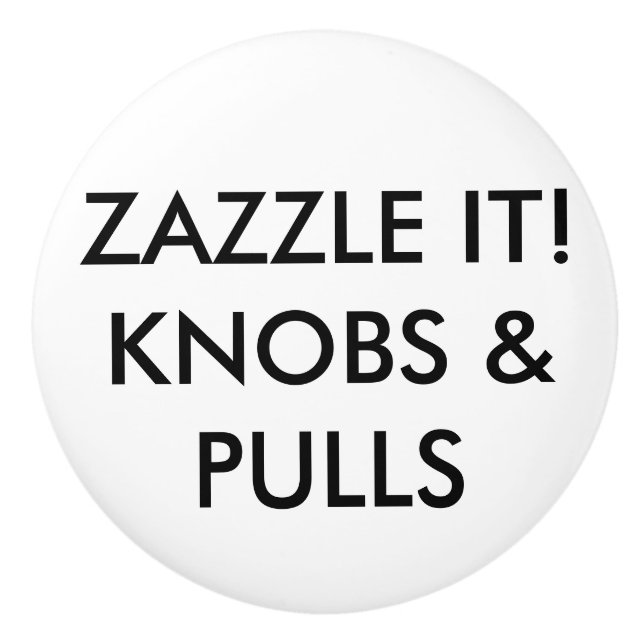 Custom Personalised Drawer Cabinet Door Knob Blank (Front)