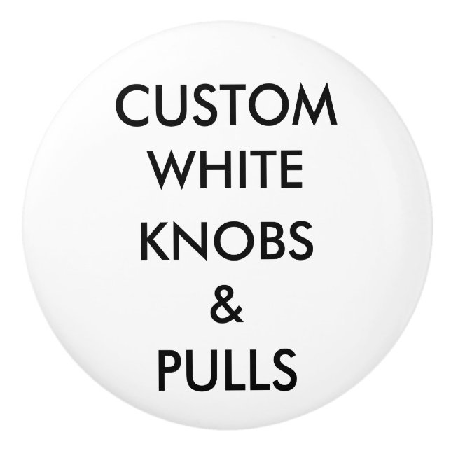 Custom Personalised Drawer, Cabinet or Door Knob (Front)