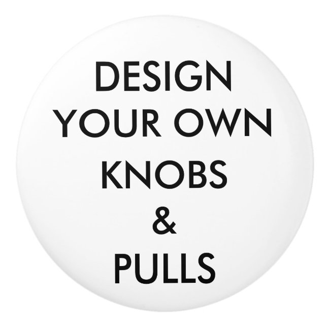 Custom Personalised Drawer, Cabinet or Door Knob (Front)