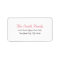 Custom Personalised Elegant Modern Return Address