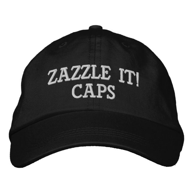 Custom Personalised Embroidered Baseball Cap Blank (Front)