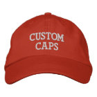 Custom Personalised Embroidered Baseball Cap Blank
