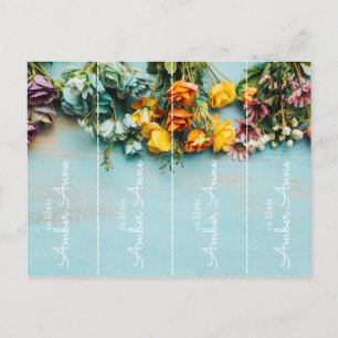 custom personalised ex libris bookmark cut the postcard