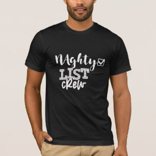 Custom Personalised Family Christmas Naughty List  T-Shirt
