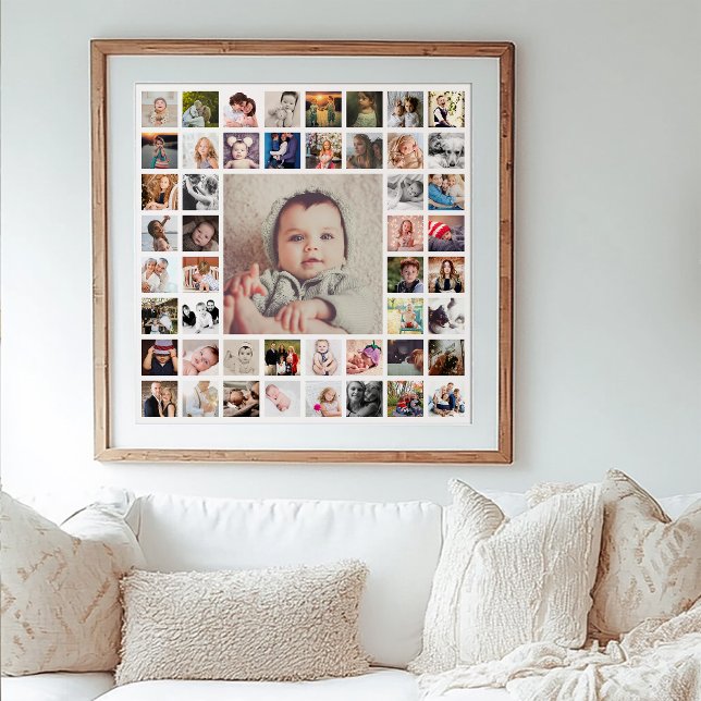 Custom Personalised Family Memories Photo Collage Print (Creator Uploaded)